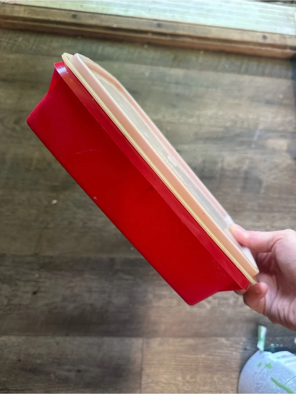 Vintage Tupperware TupperCraft Container Craft Box Tackle Organizer Red Snackle